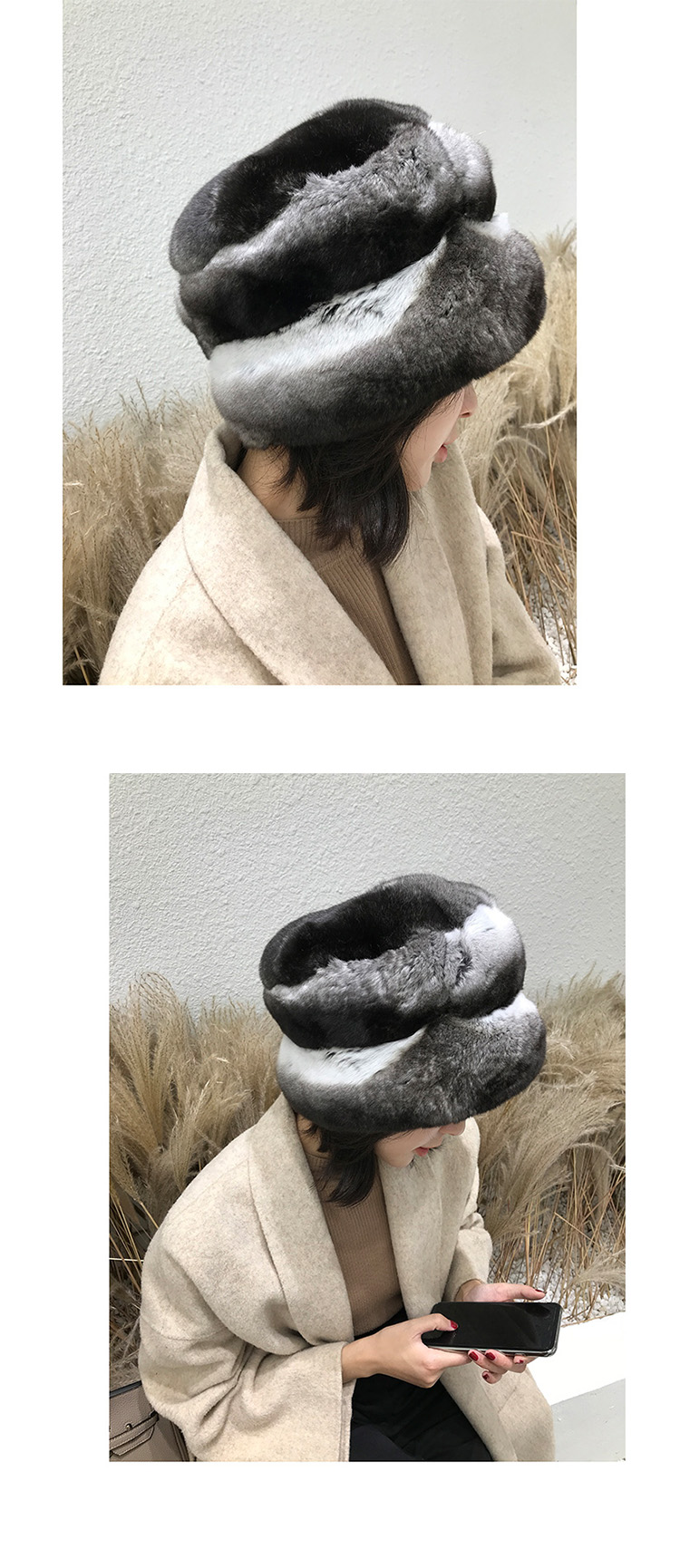 chinchilla fur hat