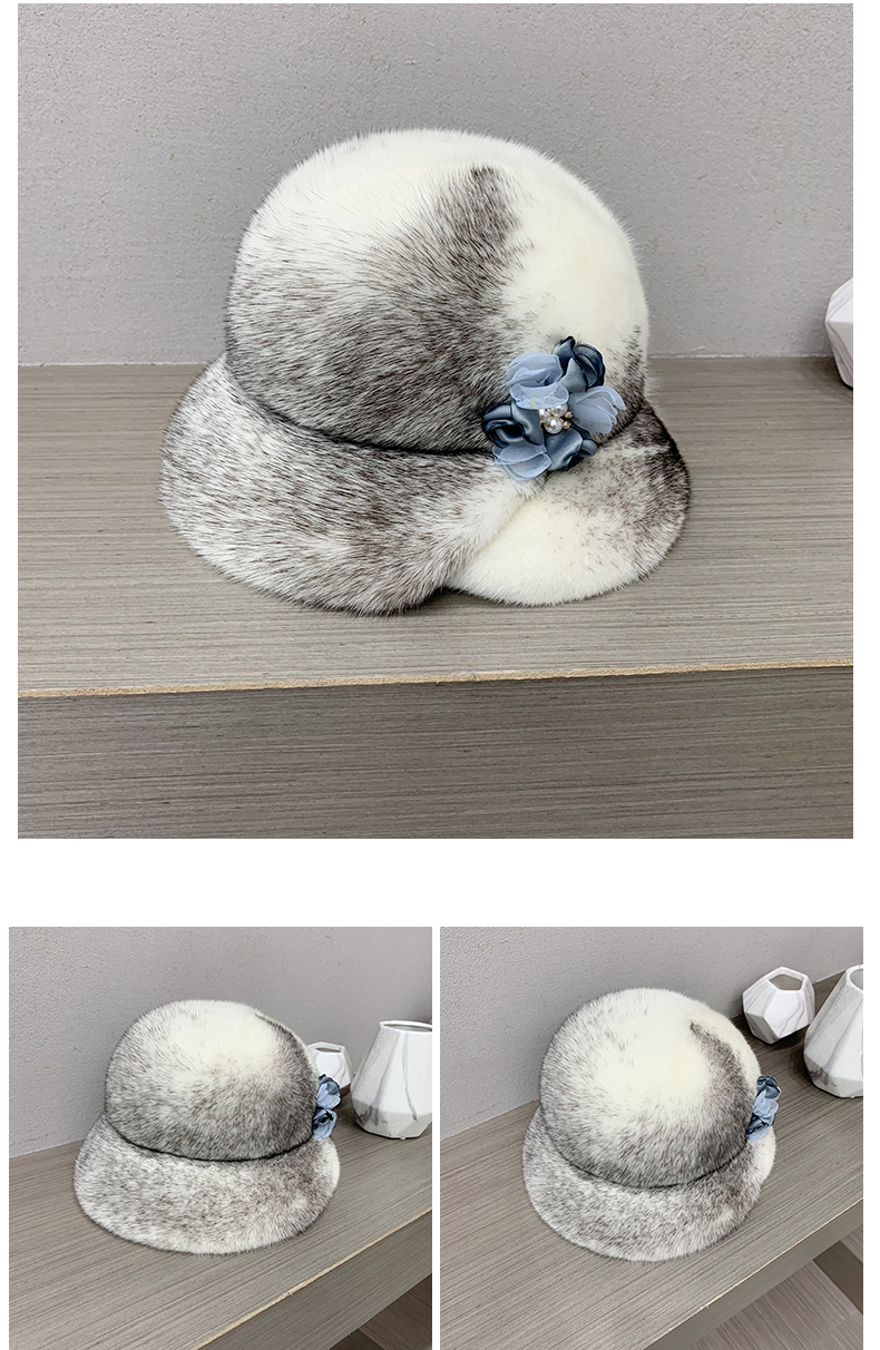 cross mink hat