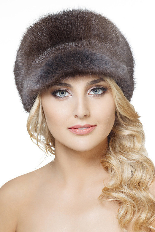 Real Marten Fur Hat Riding Hat
