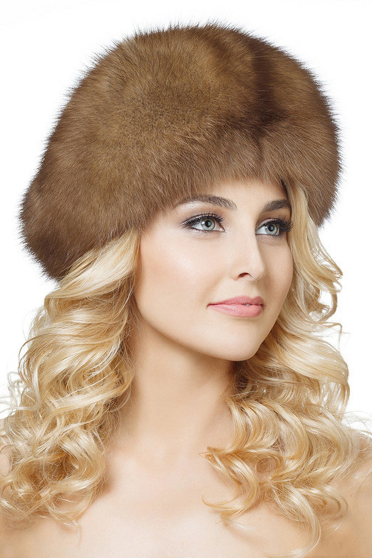 Cappello Karakul Astrakhan in vera pelliccia di zibellino