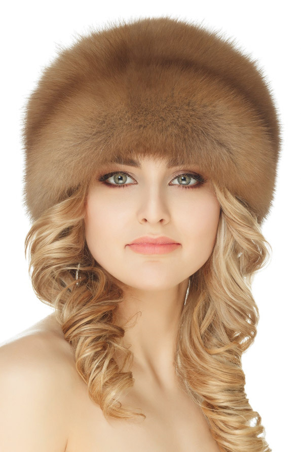 Real Mink Top Sable Hat
